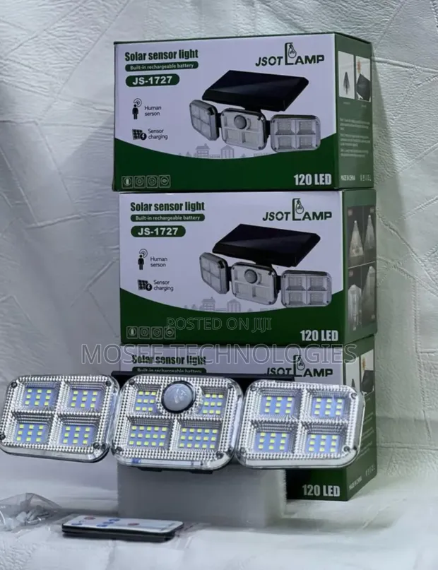 JSOT JS-1727 Mwanga wa Solar wa LED 120 wenye Motion Sensor - 1