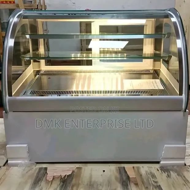 Brand New Curved Glass Commercial Cake Display Chiller - 1