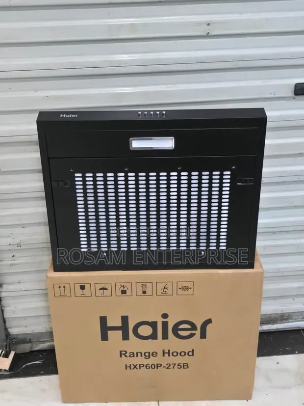 Haier 60CM Kitchen Hood HXP60P-275B - Black - 1