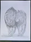 Kindred Kings Graphite Pencil Drawing - 1
