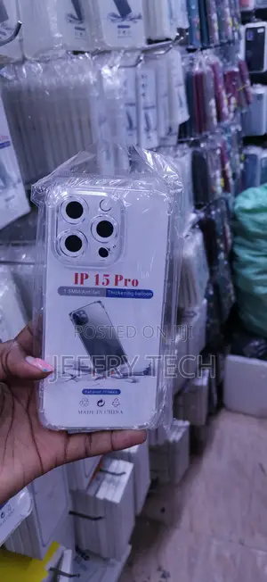 Kifaa cha Kinga cha TPU Chenye Uwazi kwa iPhone 15 Pro