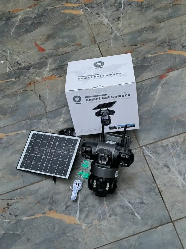 Triple Lens 4G Solar CCTV Camera with Night Vision - 1