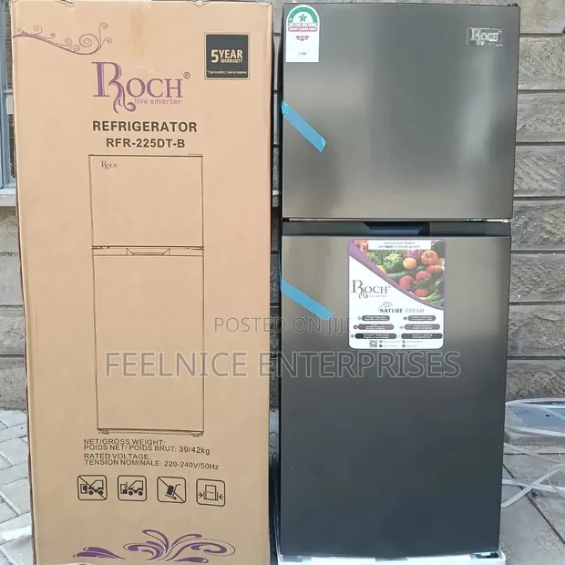 Roch 181L Double Door No Frost Refrigerator RFR-225 - 1