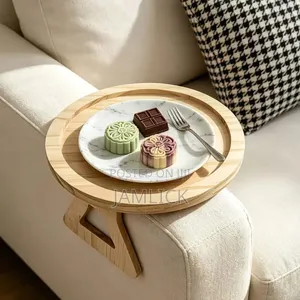Foldable Bamboo Wood Armrest Tray