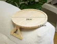Foldable Bamboo Wood Armrest Tray - 2