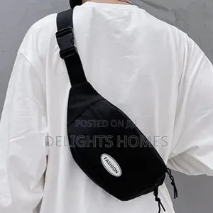 Fanny Pack / Crossbody Waist Travel Bag - Black