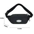 Fanny Pack / Crossbody Waist Travel Bag - Black - 2