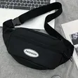 Fanny Pack / Crossbody Waist Travel Bag - Black - 3