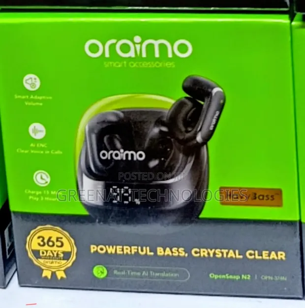 Oraimo OpenSnap N2 EP20 Open-Ear True Wireless Earbuds AI Translation - 1