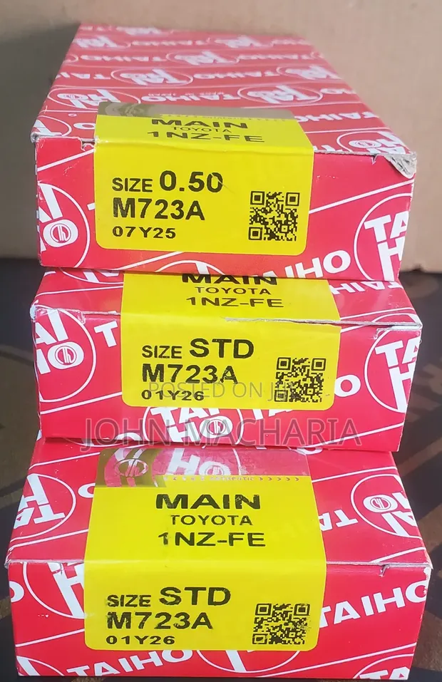 (1NZ-FE) Main Bearing kwa Toyota Probox, Vitz, Belta & Ractis - 1