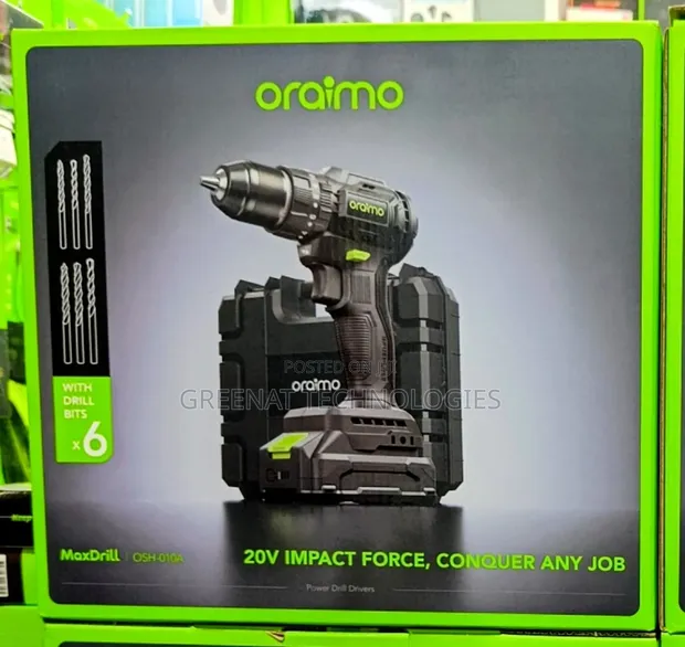 Oraimo MaxDrill OSH-101A 20V Cordless Power Drill Driver - 1