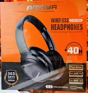 Amaya AEB-H360D Wireless Headphones 40H ANC Pure Bass Type-C