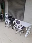 Boss Office Products Study Desk na Kiti Nyeupe - 1