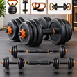 50kg 6-in-1 Adjustable Weight Set for Home Gym - 1