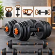 50kg 6-in-1 Adjustable Weight Set for Home Gym - 2