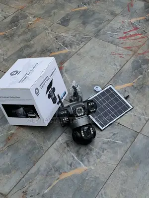 Triple Lens WiFi CCTV Camera na Solar Panel