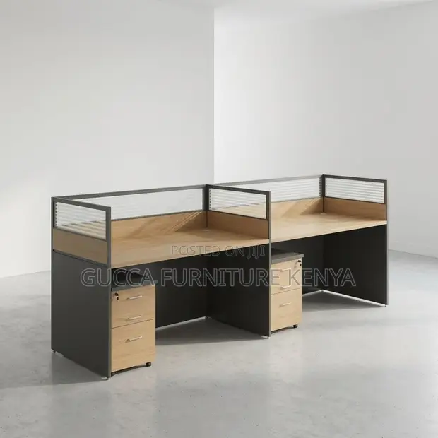 2-Seater Imported Straight Workstation - 1