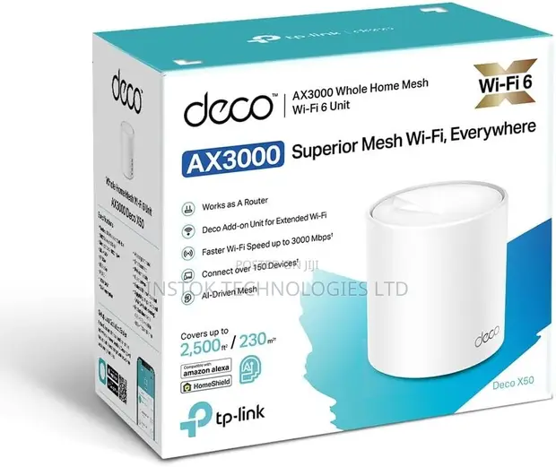 TP-Link Deco X50 AX3000 Mfumo wa WiFi 6 wa Mesh kwa Nyumba Nzima - 1