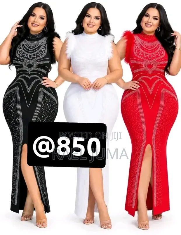 Brand New Red Bodycon Ladies Dress - 1