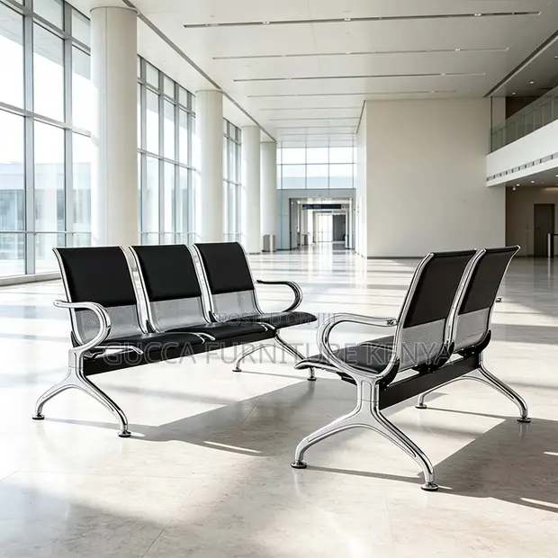 3-Link Semi-Padded Office & Hospital Bench - 1
