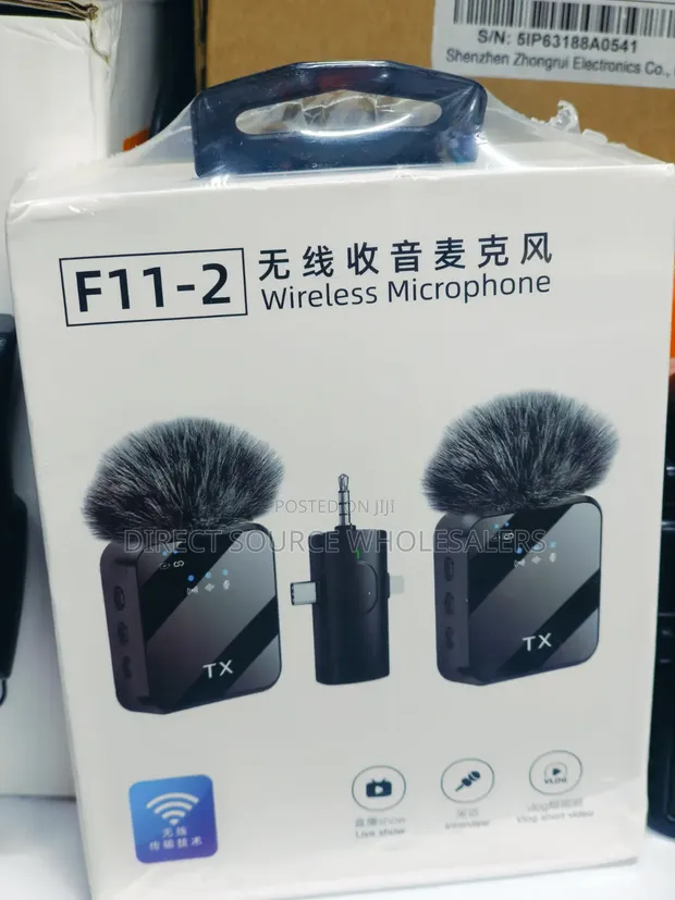 F11-2 Wireless Lavalier Microphone kwa Rekodi Safi - 1