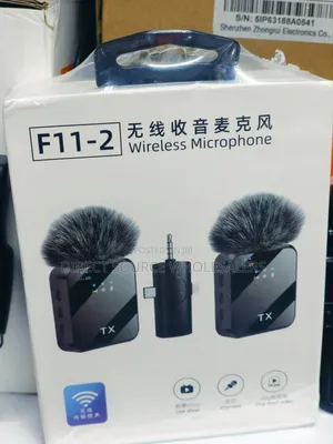 F11-2 Wireless Lavalier Microphone for Clear Recording
