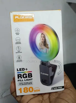 Portable RGB LED Selfie Light kwa Laptop/Smartphone