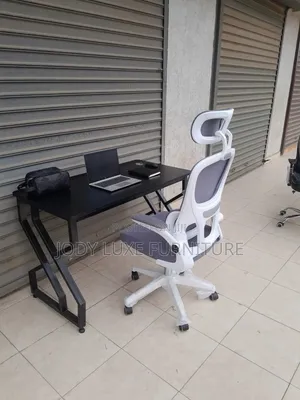 Boss Office Products Dawati na Kiti cha Kusomea - Nyeupe