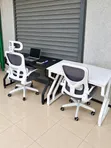 Meza ya Ofisi ya Mtendaji na Kiti cha Ergonomic - 2