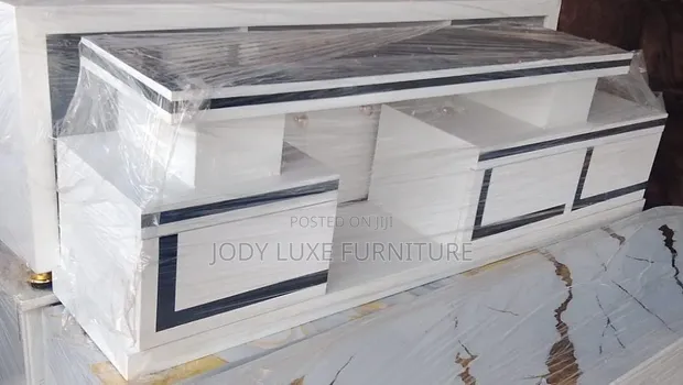 Marble Sheet TV Stand with Drawers - 1