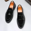 Double Monk Casual Shoes - Black Leather - 2