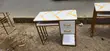 Manicure Table with Marble Top and Drawers - 2