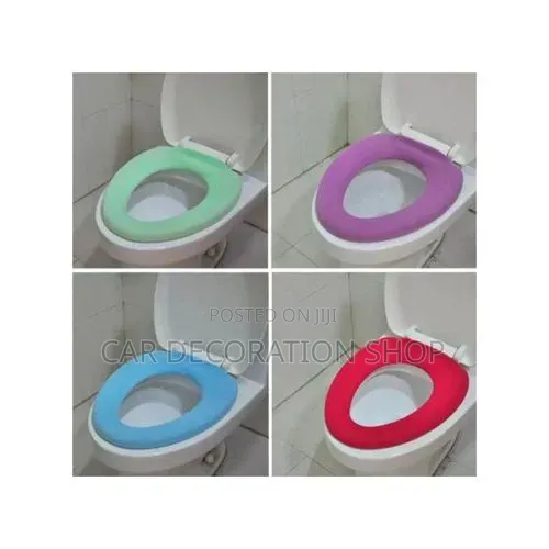 2pcs Toilet Seat Top Pad - Soft & Warm - 1