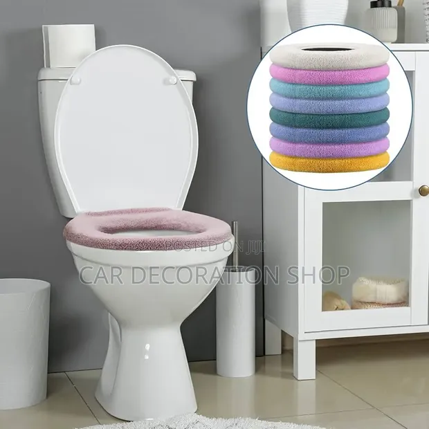 2pcs Universal Toilet Seat Covers with Lifting Handle - 1