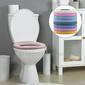 Vifuniko 2 vya Toilet Universal na Handle ya kuinua