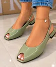 Zara Open-Toe Shoes - Green, Sizes 37-42 - 1