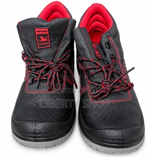 Winkler Safety Boots - Nyeusi na Nyekundu Heavy Duty