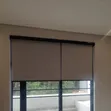Brown and White Roller Blinds - 1