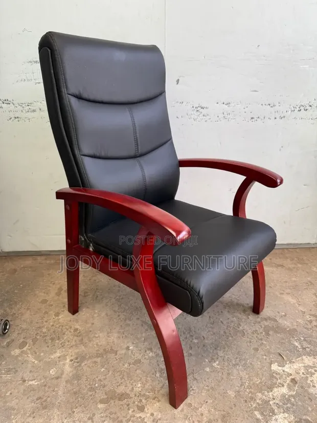 Executive Wooden Office Chair - Brand New - 1