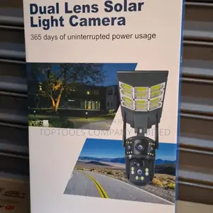 Smart Solar CCTV Camera HD Dual Lens na Mwanga