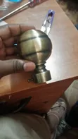 Vifuniko vya Fimbo za Pazia Maua (Finials) - 5