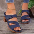 Viatu vya Kike vya Chunky Heels - Bluu - 1