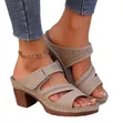 Viatu vya Kike vya Chunky Heels - Bluu - 3