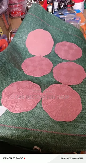 6pcs Maua Yenye Umbo Mat Zisizo na Joto za Silikoni