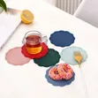 6pcs Silicone Pink Mats kwa Kulinda Meza - 2