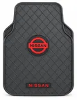 Nissan Branded Black Diamond Pattern Universal Car Floor Mats - 2