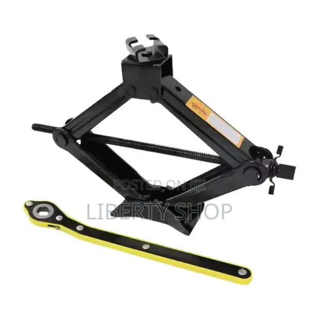 2 Tonne Ratchet Scissor Car Jack - Heavy Duty Manual Vehicle - 1