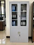 Boss Office Products Metal Filing Cabinet with Glass Doors - 5