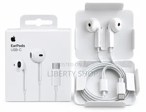 iPhone Type-C Earphones - White Wired USB-C Headphones