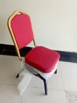 Red Conference Chair for Office/Church - 3